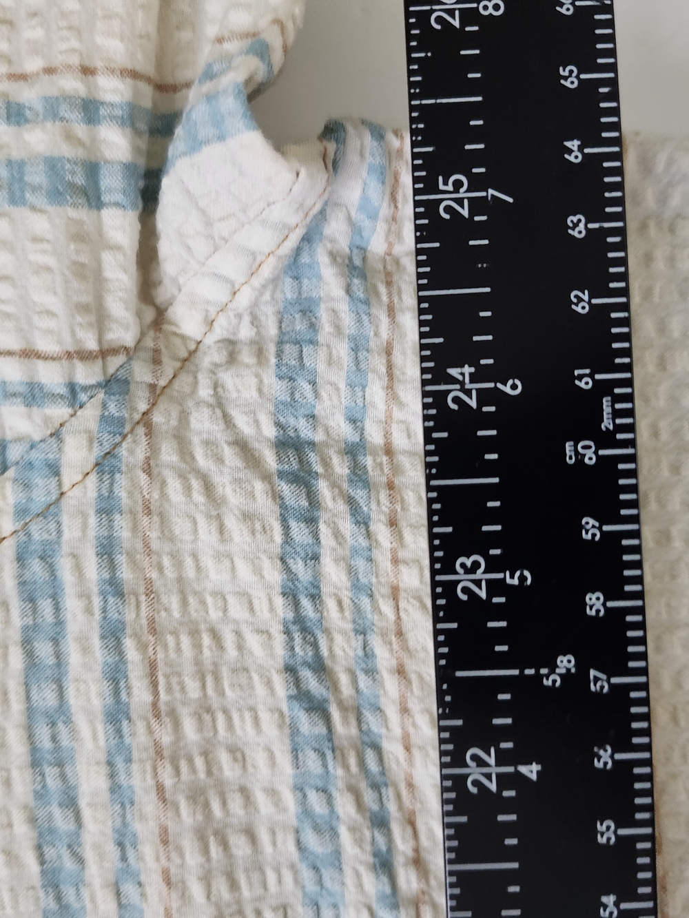 Territory Ahead Seersucker Pullover Shirt Mens XL Long Sleeve Outdoor Beach Surf - Picture 8 of 9
